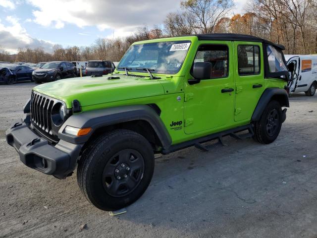 Image 1 of 2021 JEEP WRANGLER UNLIMITED SPORT 2021 with VIN 1C4HJXDN5MW776531