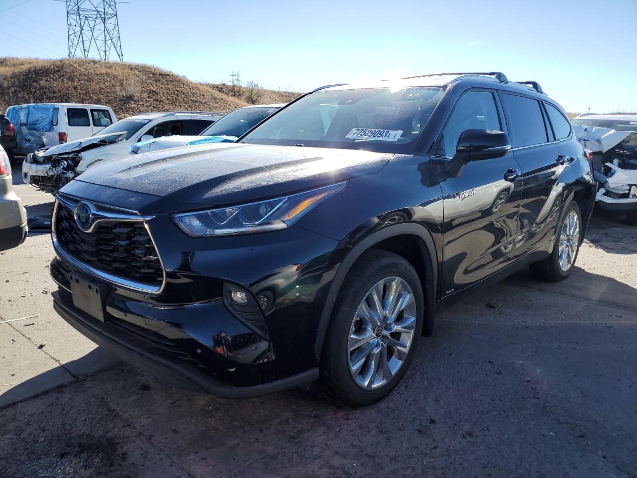 Изображение 1 2021 TOYOTA HIGHLANDER HYBRID LIMITED 2021 с VIN 5TDXBRCH5MS529610