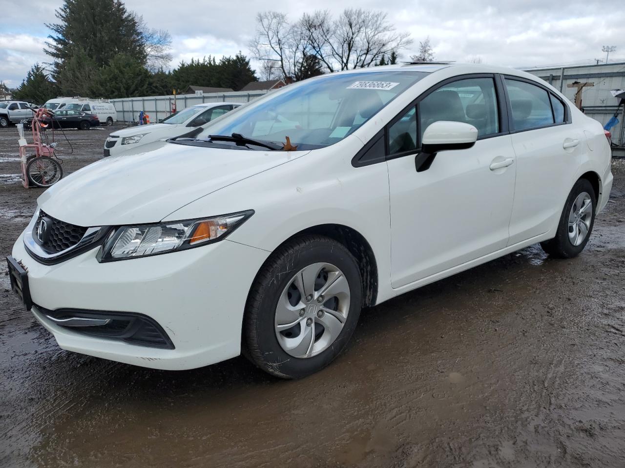 Image 1 of 2014 HONDA CIVIC LX 2014 with VIN 2HGFB2F56EH508870