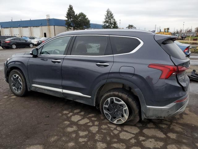 Image 2 of 2021 HYUNDAI SANTA FE BLUE 2021 with VIN KM8S2DA16MU005649