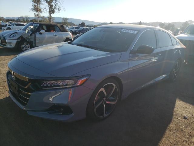 Image 1 of 2021 HONDA ACCORD SPORT SE 2021 with VIN 1HGCV1F48MA025051