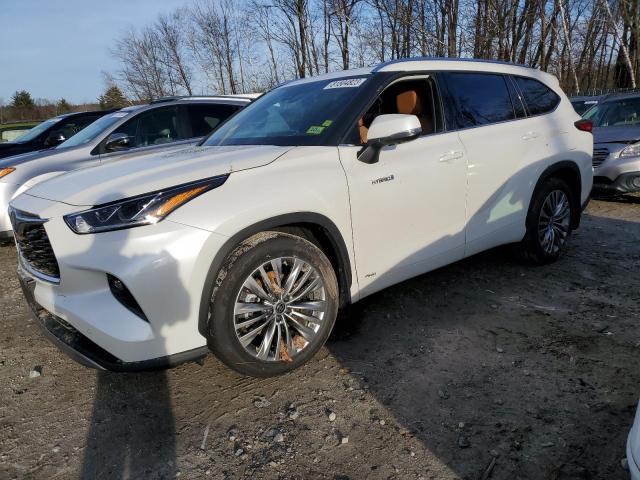 Изображение 1 2021 TOYOTA HIGHLANDER HYBRID PLATINUM 2021 с VIN 5TDEBRCH7MS029214