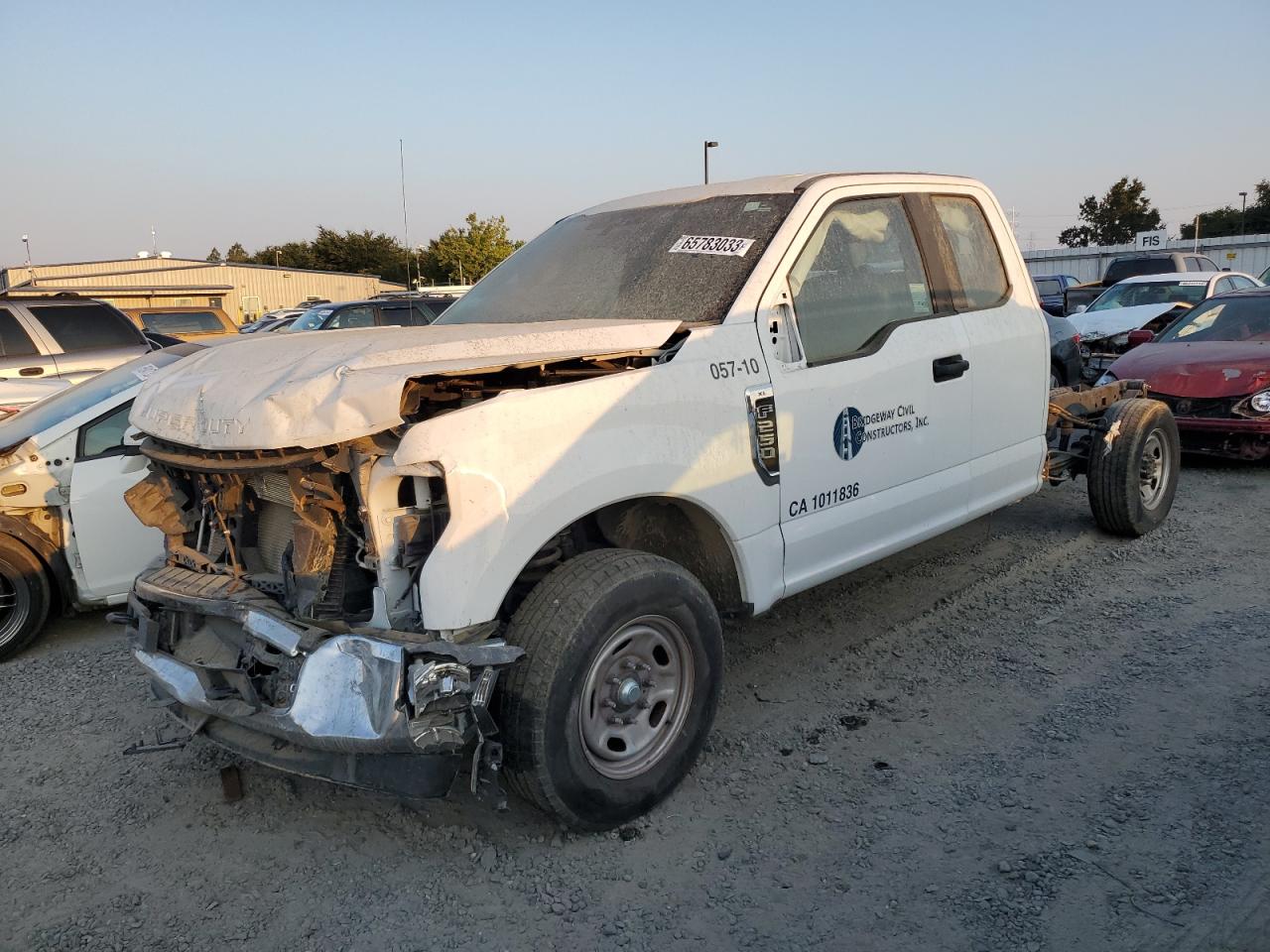 Image 1 of 2021 FORD F250 SUPER DUTY 2021 with VIN 1FD7X2A61MEC76491
