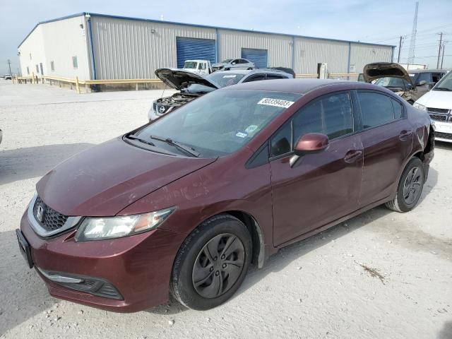 Image 1 of 2013 HONDA CIVIC LX 2013 with VIN 2HGFB2F55DH569688