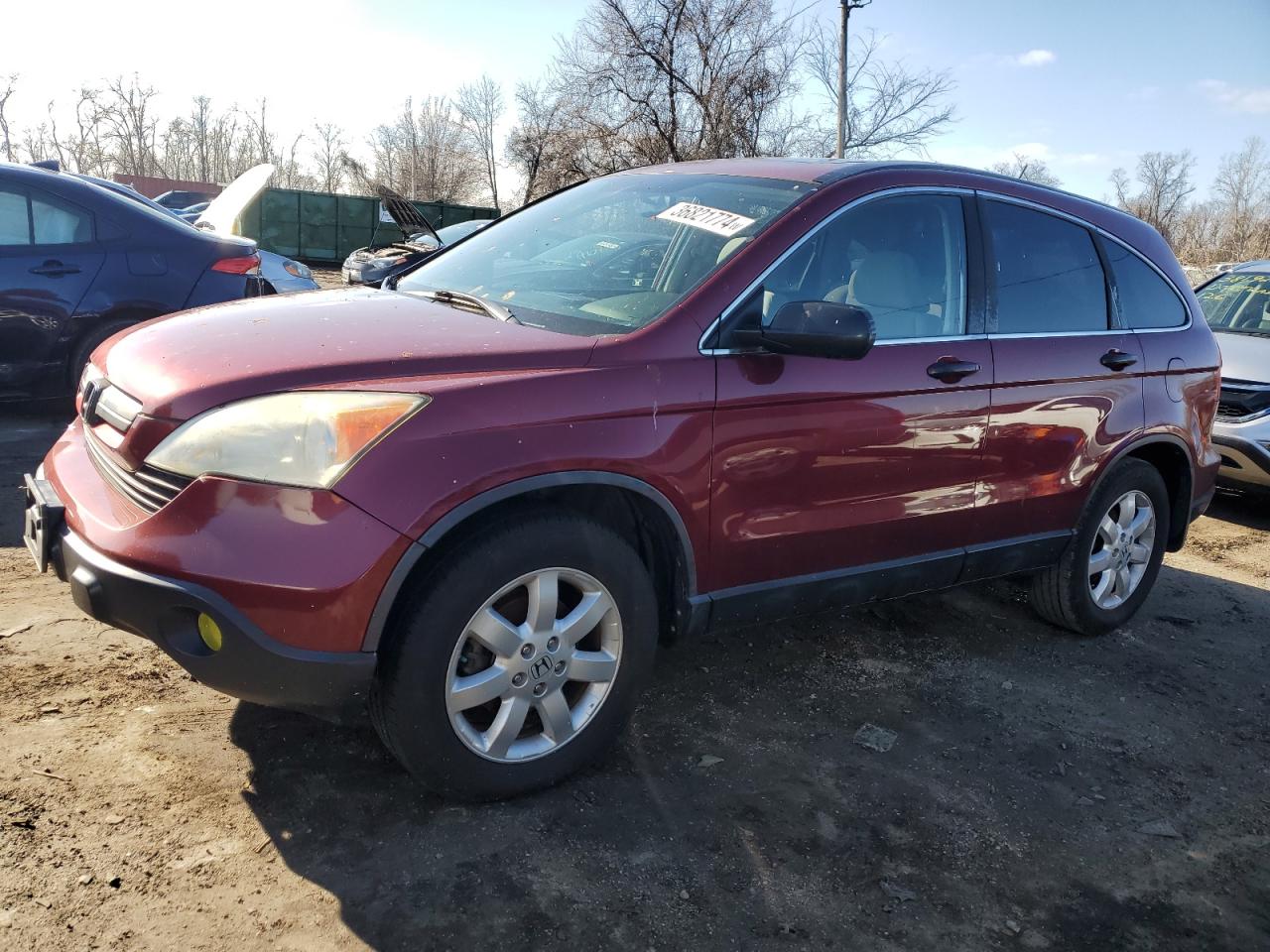 Image 1 of 2007 HONDA CR-V EX 2007 with VIN 5J6RE48527L014307