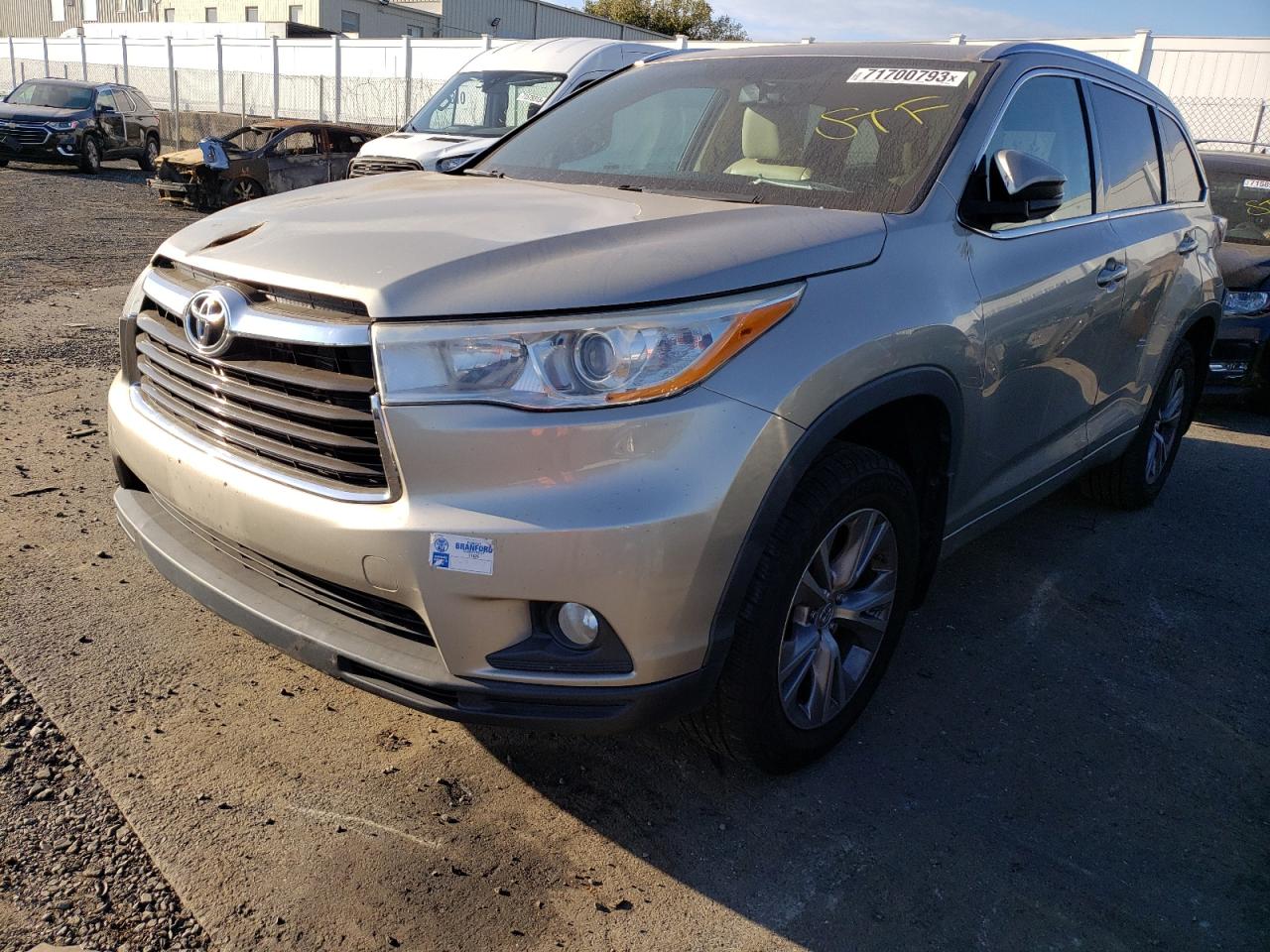 Obraz 1 z 2014 TOYOTA HIGHLANDER XLE 2014 z VIN 5TDJKRFH7ES009508