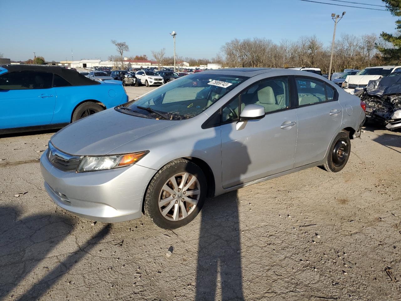 Image 1 of 2012 HONDA CIVIC EX 2012 with VIN 2HGFB2F8XCH510418
