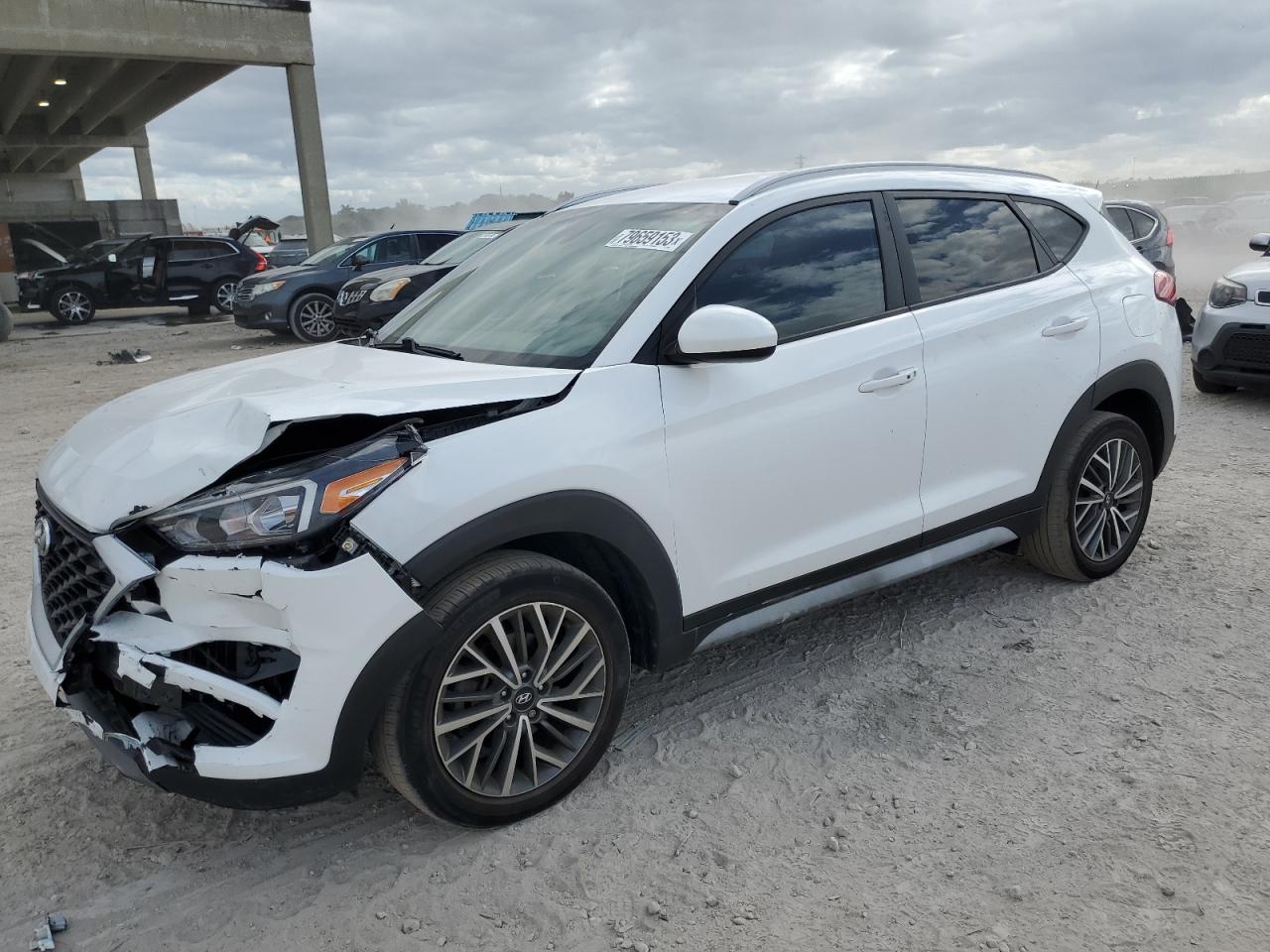 Image 1 of 2020 HYUNDAI TUCSON LIMITED 2020 with VIN KM8J33AL4LU274879