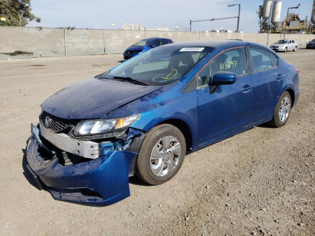 Image 2 of 2014 HONDA CIVIC LX 2014 with VIN 2HGFB2F52EH518831