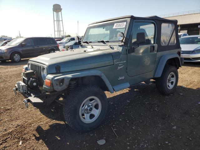 Image 1 of 2000 JEEP WRANGLER / TJ SPORT 2000 with VIN 1J4FA49S0YP770277
