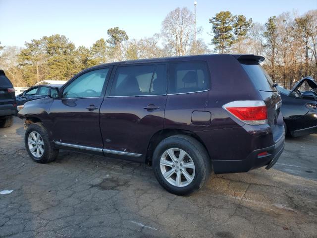 Image 2 of 2012 TOYOTA HIGHLANDER BASE 2012 with VIN 5TDZA3EH3CS029286