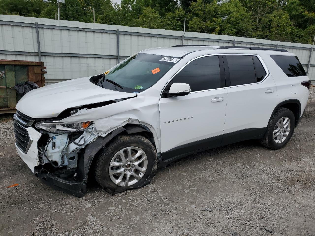 Image 1 of 2021 CHEVROLET TRAVERSE LT 2021 with VIN 1GNEVHKW5MJ174502