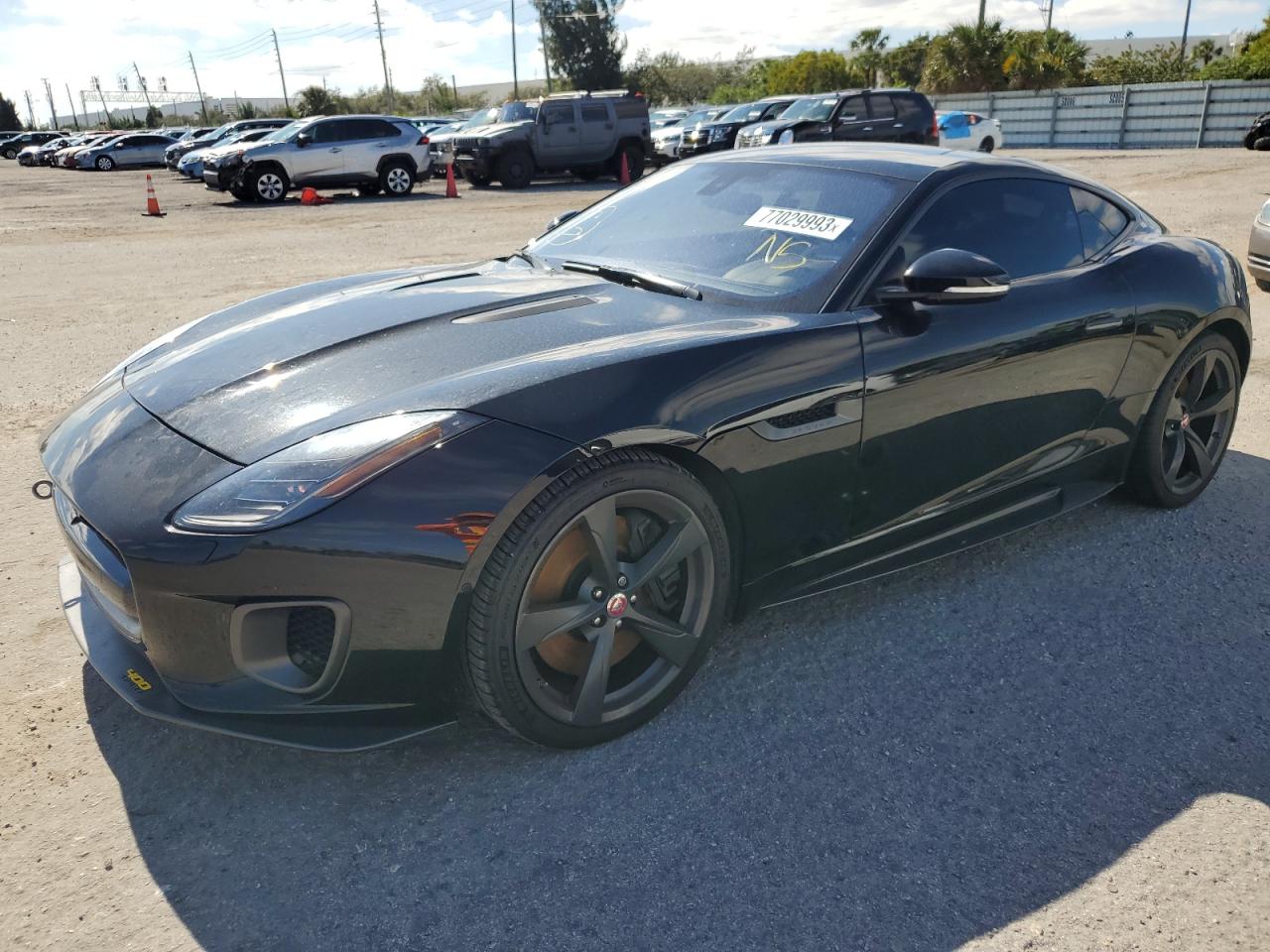 Image 1 of 2018 JAGUAR F-TYPE 400 SPORT 2018 with VIN SAJDF1GV8JCK47632
