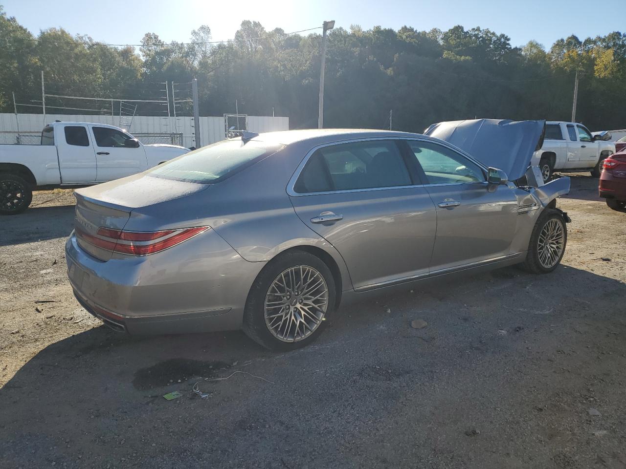 Image 3 of 2021 GENESIS G90 PREMIUM 2021 with VIN KMTF34PA8MU091249