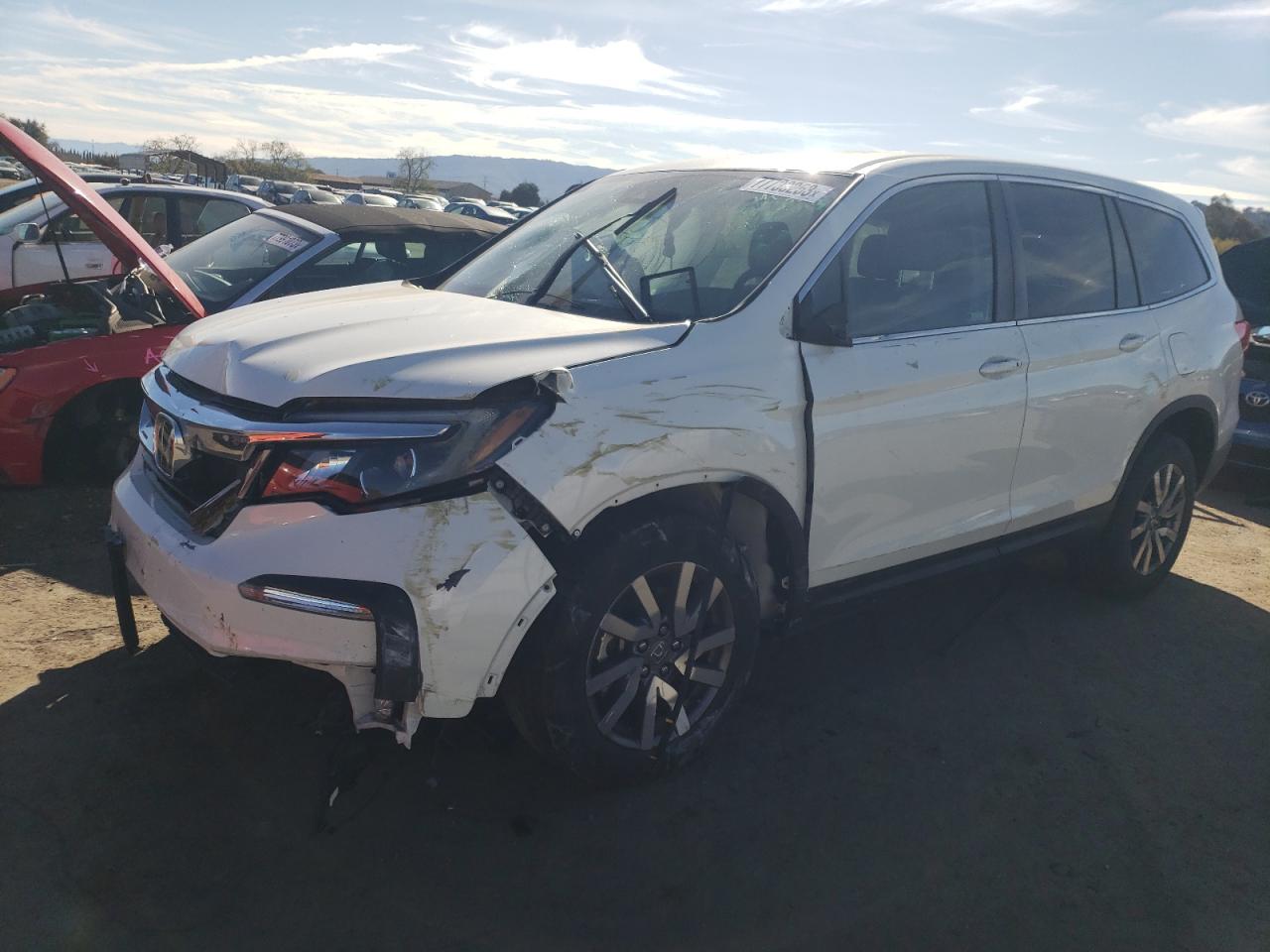 Image 1 of 2020 HONDA PILOT EXL 2020 with VIN 5FNYF6H51LB059956