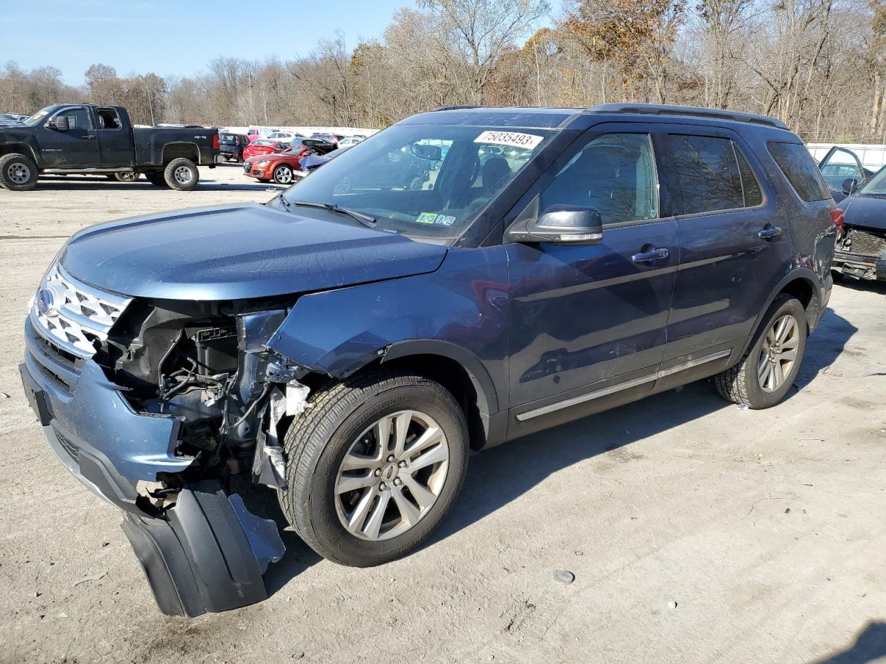 Image 1 of 2018 FORD EXPLORER XLT 2018 with VIN 1FM5K8D8XJGC90069