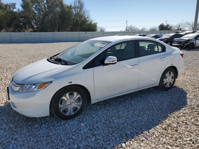 Image 1 of 2012 HONDA CIVIC HYBRID 2012 with VIN JHMFB4F29CS000283