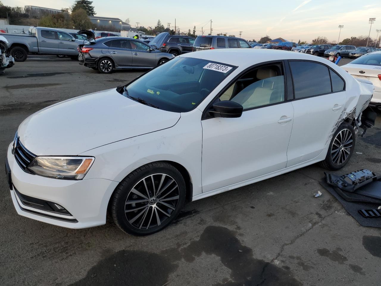 Image 1 of 2016 VOLKSWAGEN JETTA SPORT 2016 with VIN 3VWD17AJ3GM217271