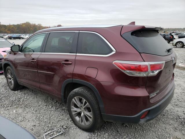 Obraz 2 z 2014 TOYOTA HIGHLANDER XLE 2014 z VIN 5TDKKRFH1ES015230