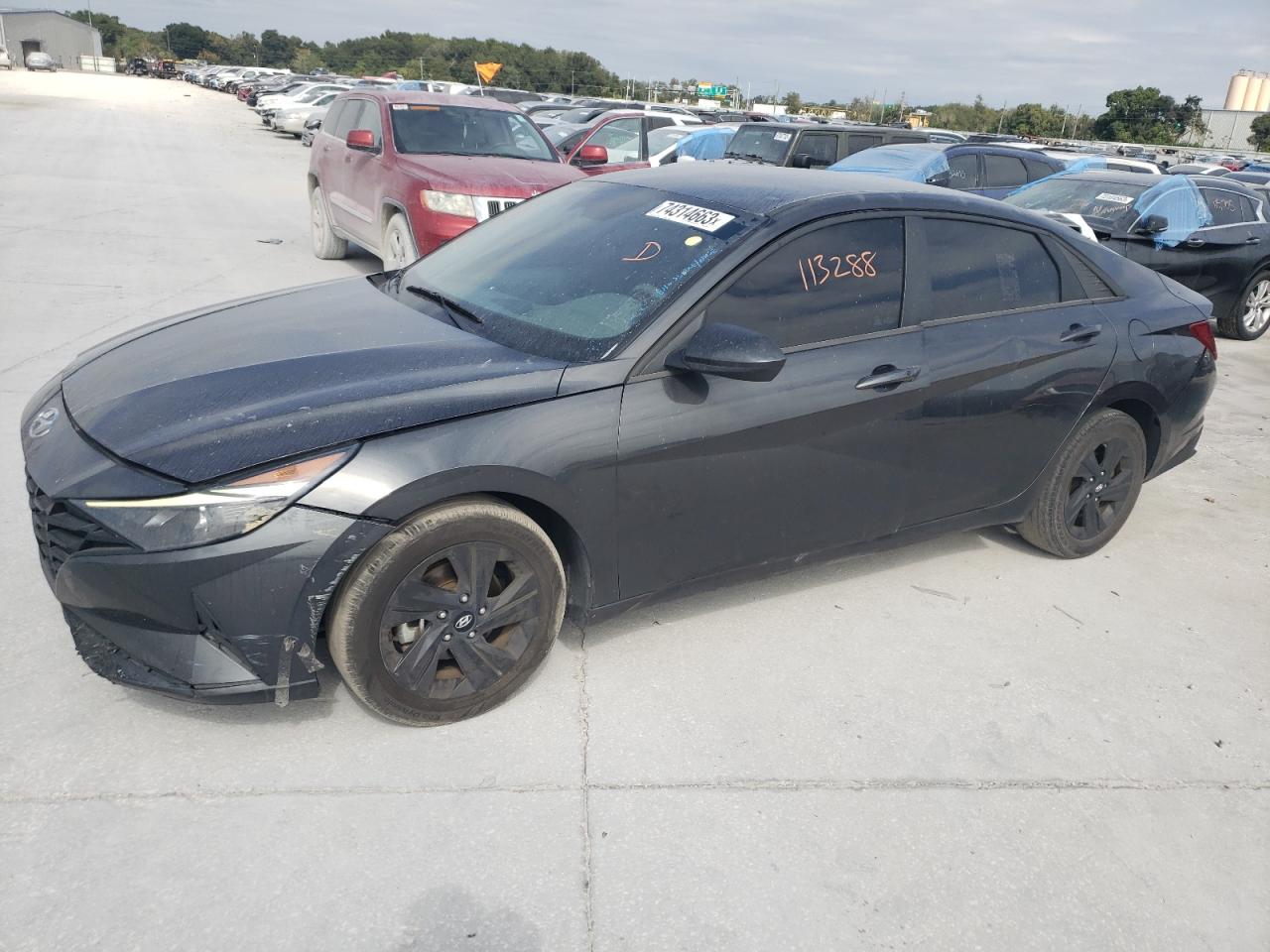 Image 1 of 2021 HYUNDAI ELANTRA SEL 2021 with VIN 5NPLS4AG0MH029307