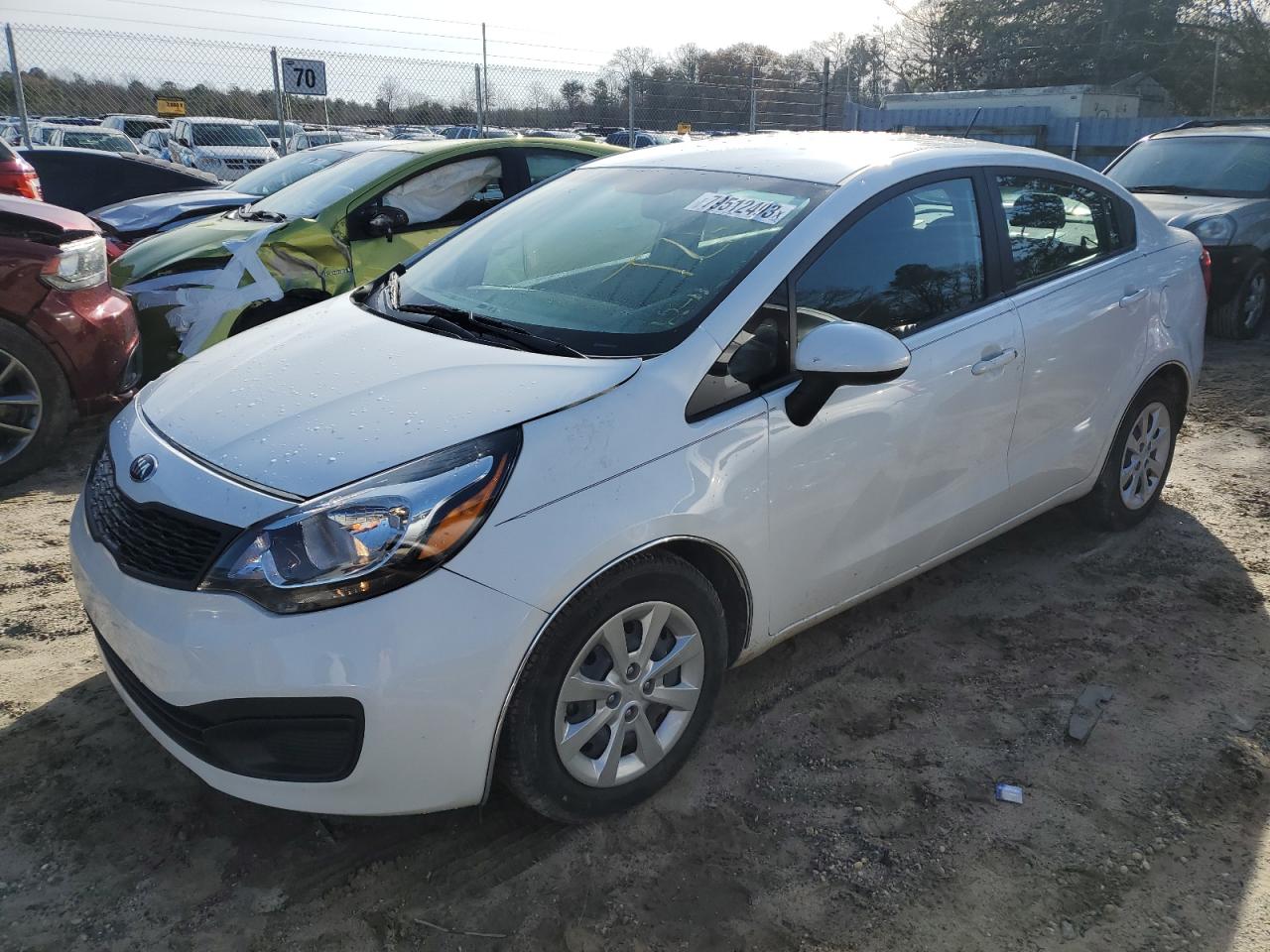 Image 1 of 2015 KIA RIO LX 2015 with VIN KNADM4A38F6443554