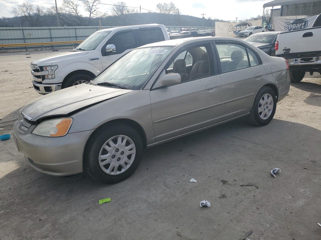 Image 1 of 2003 HONDA CIVIC EX 2003 with VIN 2HGES26793H528623