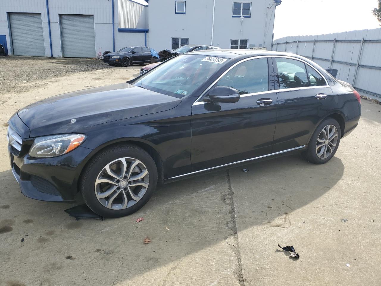 Image 1 of 2017 MERCEDES-BENZ C 300 4MATIC 2017 with VIN 55SWF4KB8HU208282