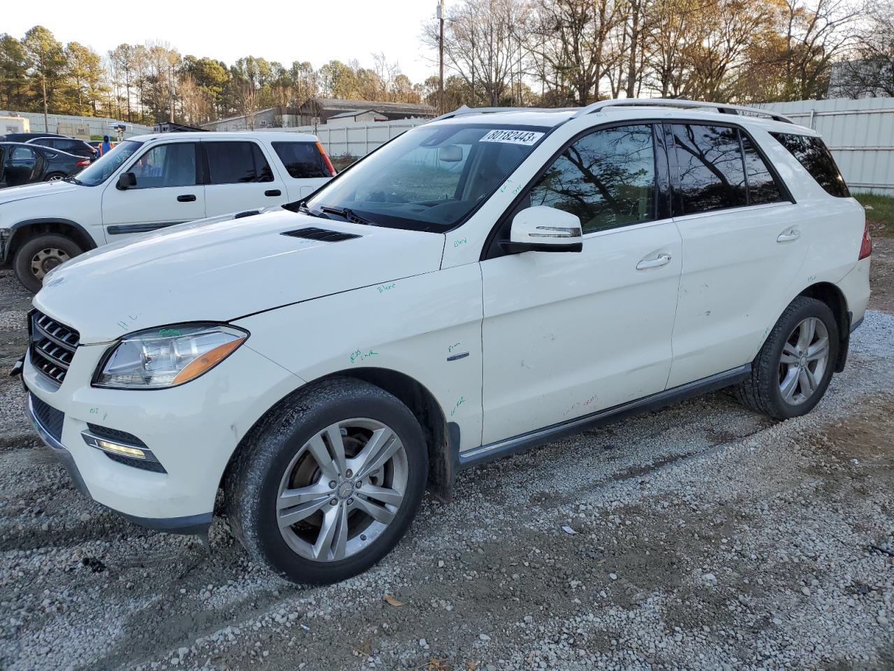 Image 1 of 2012 MERCEDES-BENZ ML 350 BLUETEC 2012 with VIN 4JGDA2EBXCA010775
