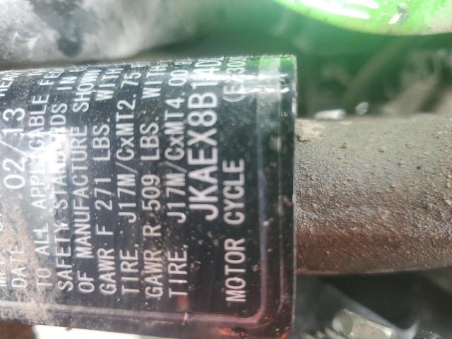 Image 1 of 2013 KAWASAKI EX300 B 2013 with VIN JKAEX8B14DDA03954