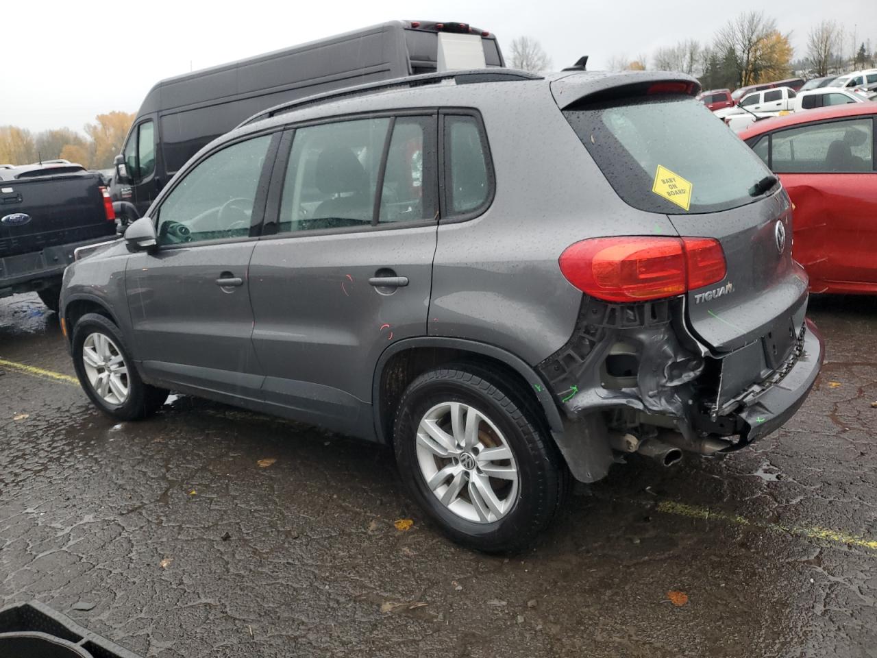 Image 2 of 2015 VOLKSWAGEN TIGUAN S 2015 with VIN WVGBV7AX9FW557604