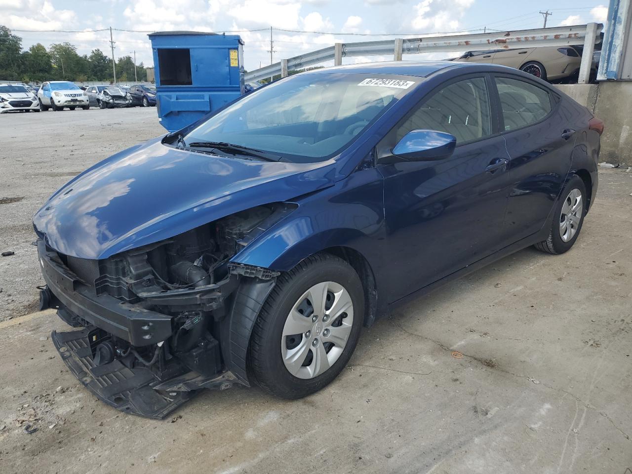 Изображение 1 2016 HYUNDAI ELANTRA SE 2016 с VIN 5NPDH4AE8GH737777