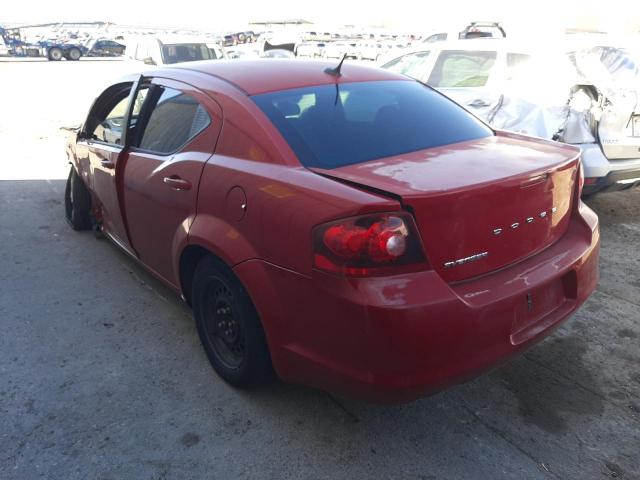 Image 2 of 2014 DODGE AVENGER SE 2014 with VIN 1C3CDZAG8EN130141
