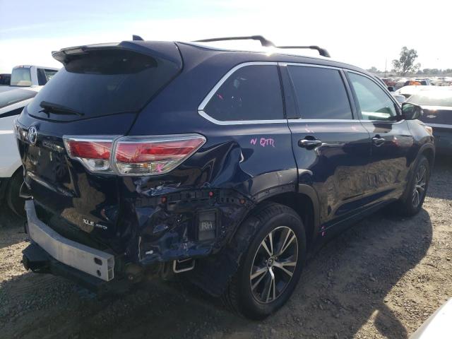 Obraz 3 z 2016 TOYOTA HIGHLANDER XLE 2016 z VIN 5TDJKRFH6GS346576