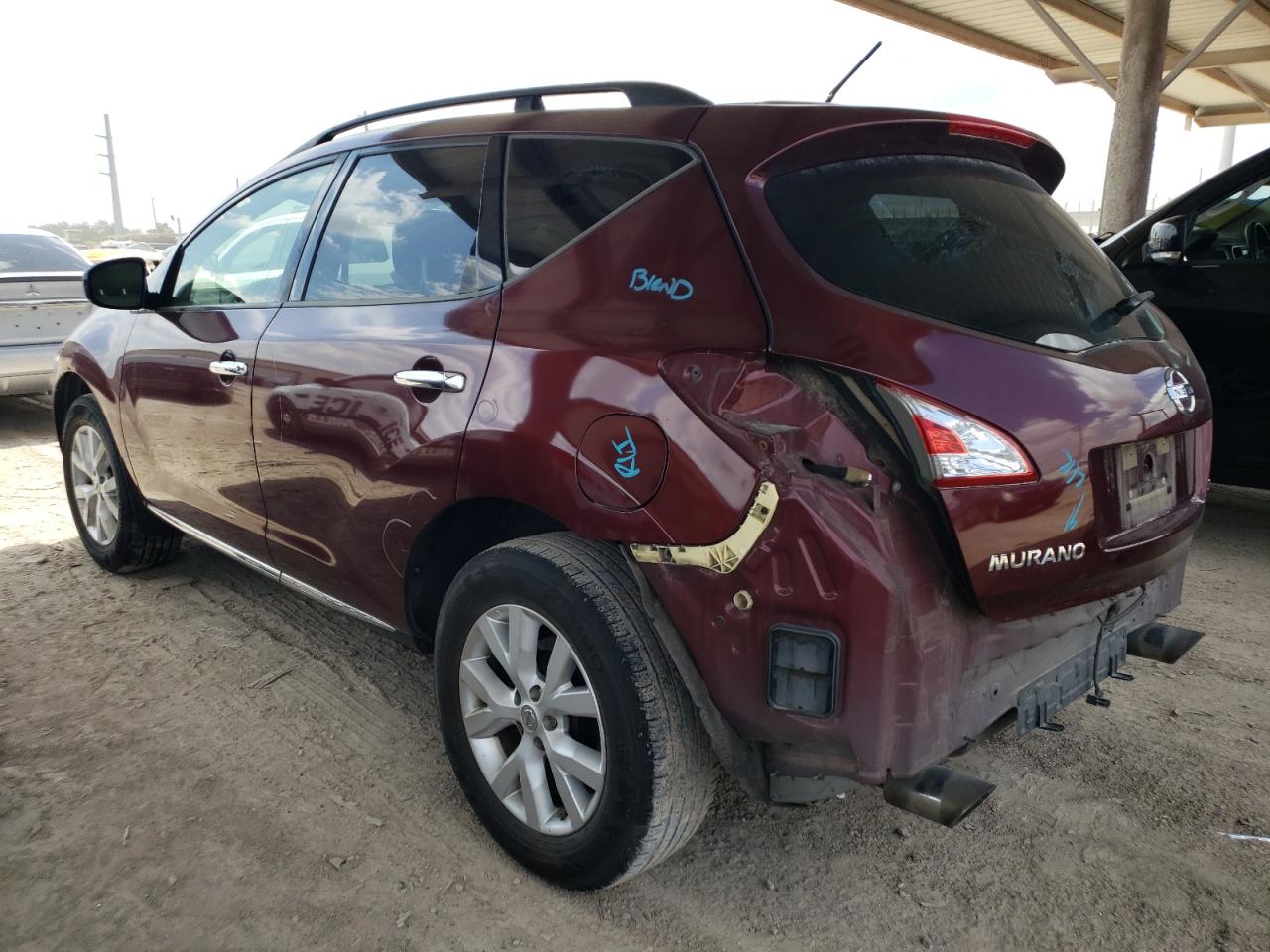 Obraz 2 z 2012 NISSAN MURANO S 2012 z VIN JN8AZ1MU7CW115956