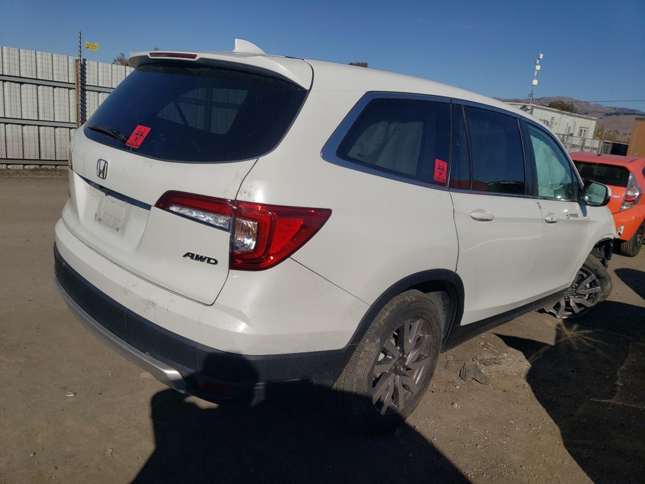 Image 3 of 2020 HONDA PILOT EXL 2020 with VIN 5FNYF6H51LB059956