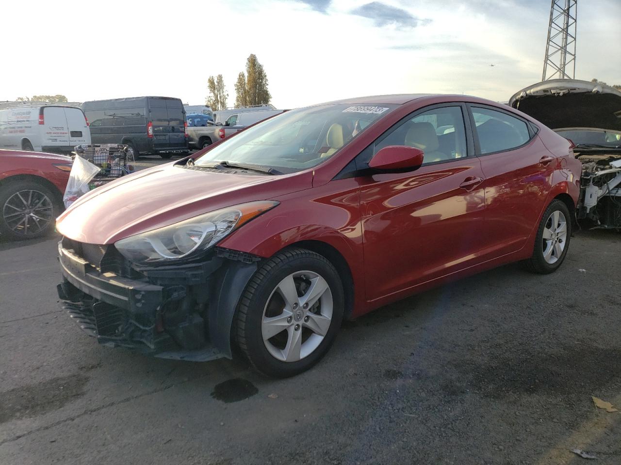 Image 1 of Hyundai Elantra Gls 2011 with VIN KMHDH4AE5BU135929