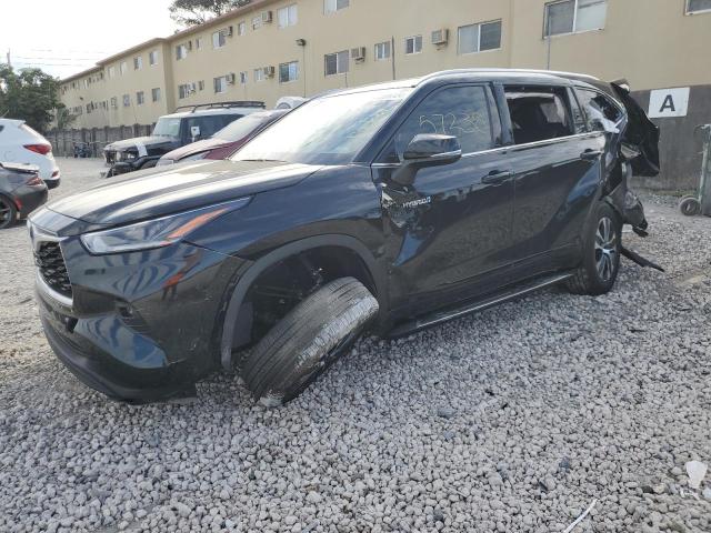 Image 1 of 2021 TOYOTA HIGHLANDER HYBRID XLE 2021 with VIN 5TDGARAH5MS509413