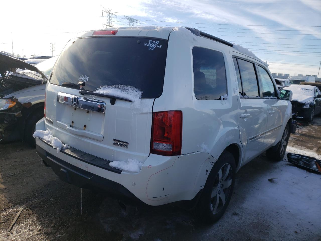 Obraz 3 z 2013 HONDA PILOT TOURING 2013 z VIN 5FNYF4H96DB005349