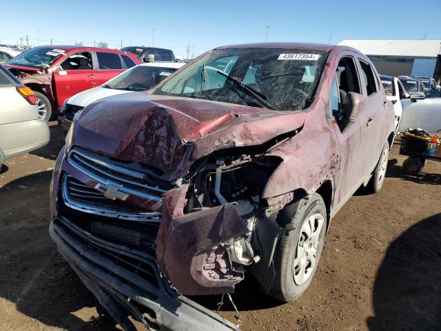 Image 1 of 2016 CHEVROLET TRAX LS 2016 with VIN 3GNCJKSB7GL253485