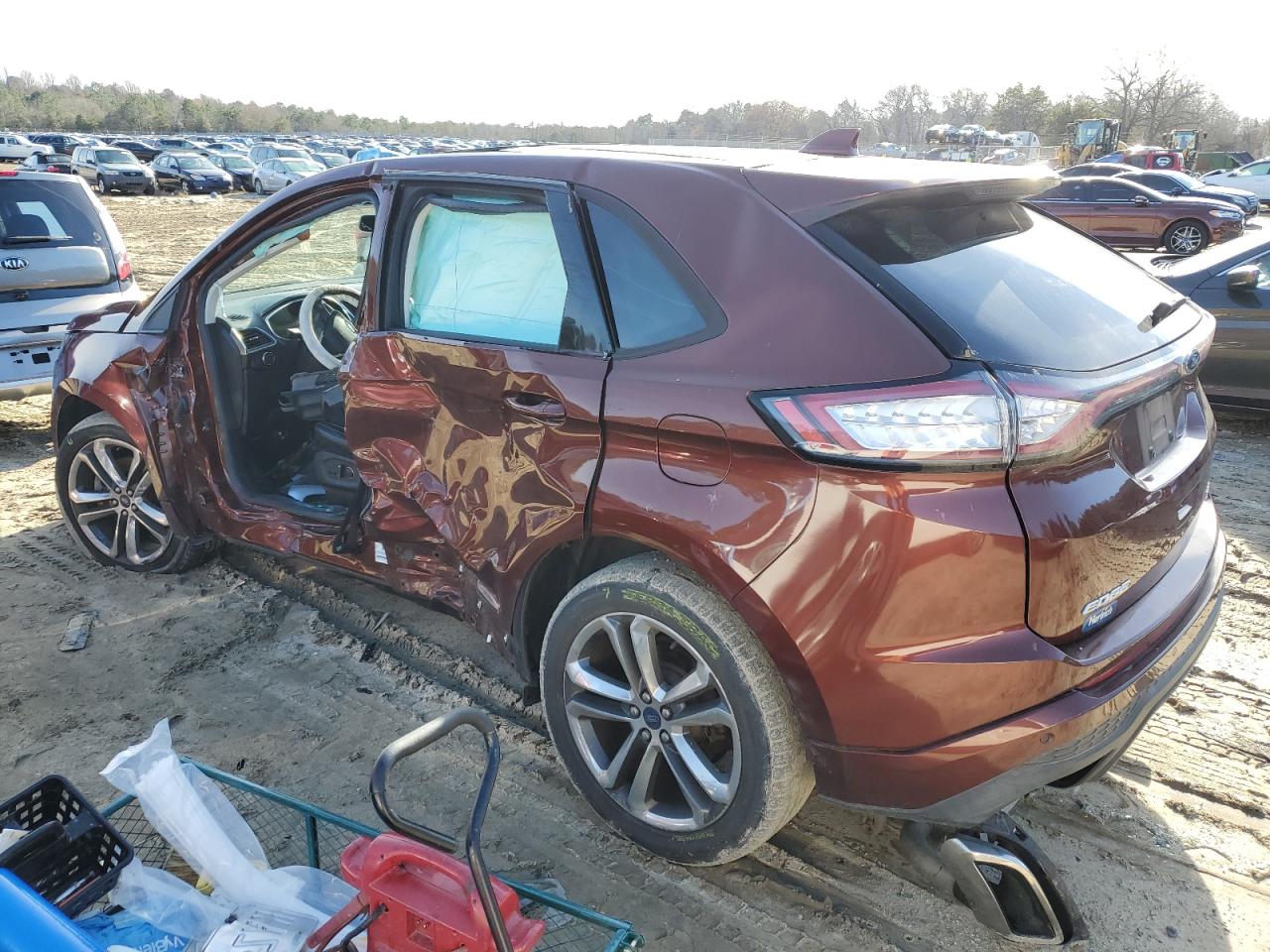Image 2 of 2015 FORD EDGE SPORT 2015 with VIN 2FMTK4APXFBB37704
