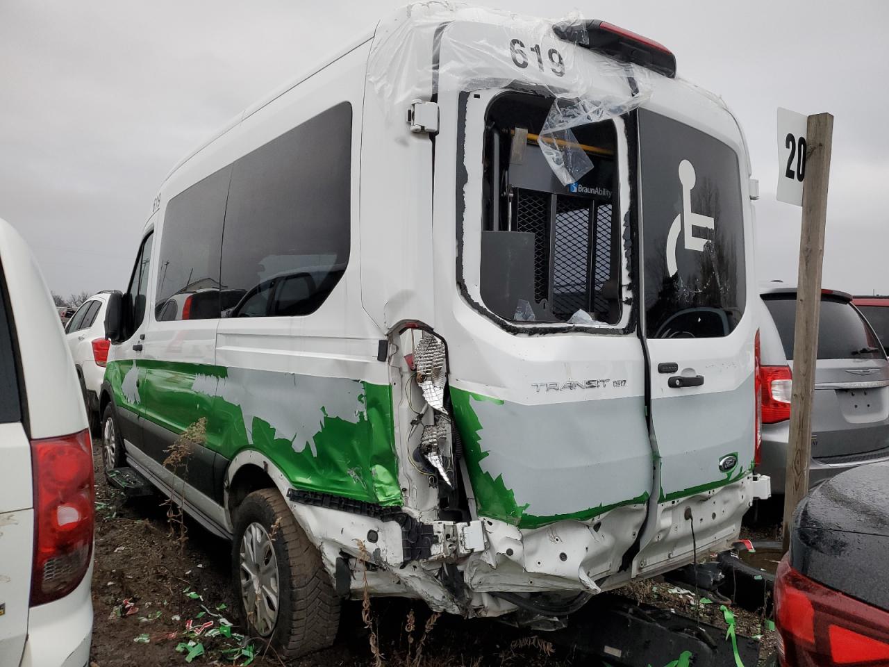 Obraz 2 z 2020 FORD TRANSIT T-150 2020 z VIN 1FTYE1C86LKA16627