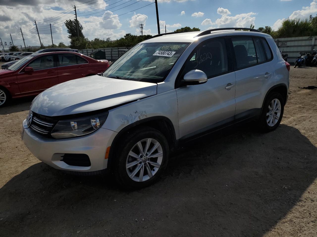 Image 1 of 2017 VOLKSWAGEN TIGUAN S 2017 with VIN WVGAV7AX3HK047612