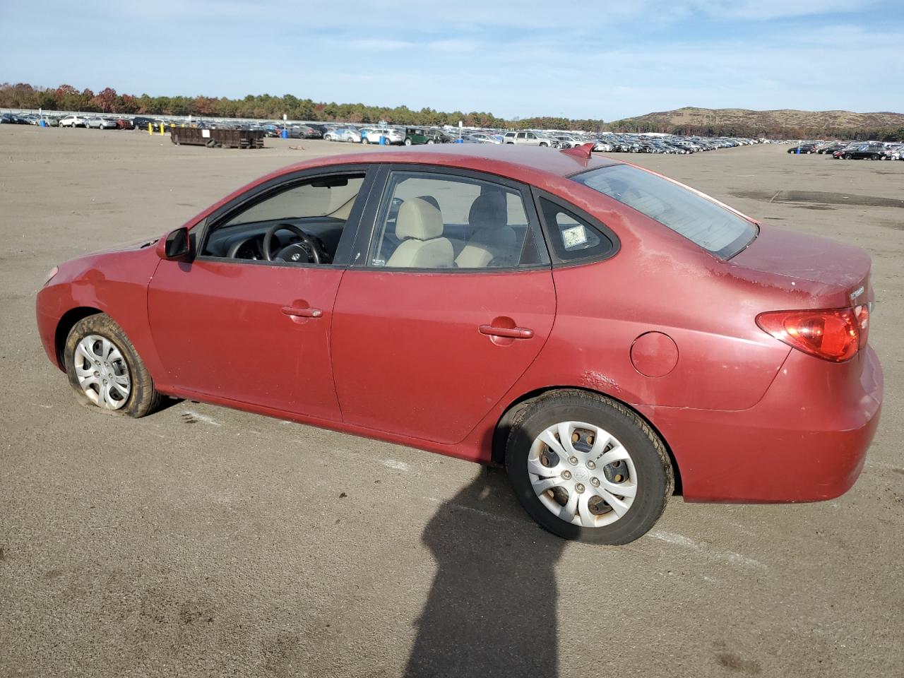 Image 2 of 2010 HYUNDAI ELANTRA BLUE 2010 with VIN KMHDU4AD4AU870631