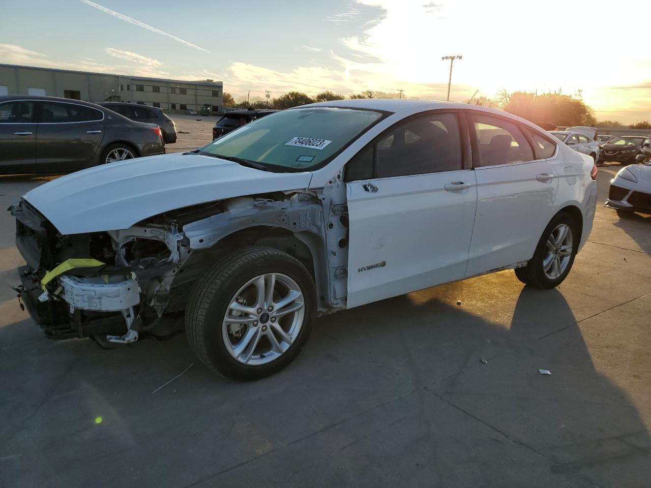Image 1 of 2018 FORD FUSION SE HYBRID 2018 with VIN 3FA6P0LU9JR286846