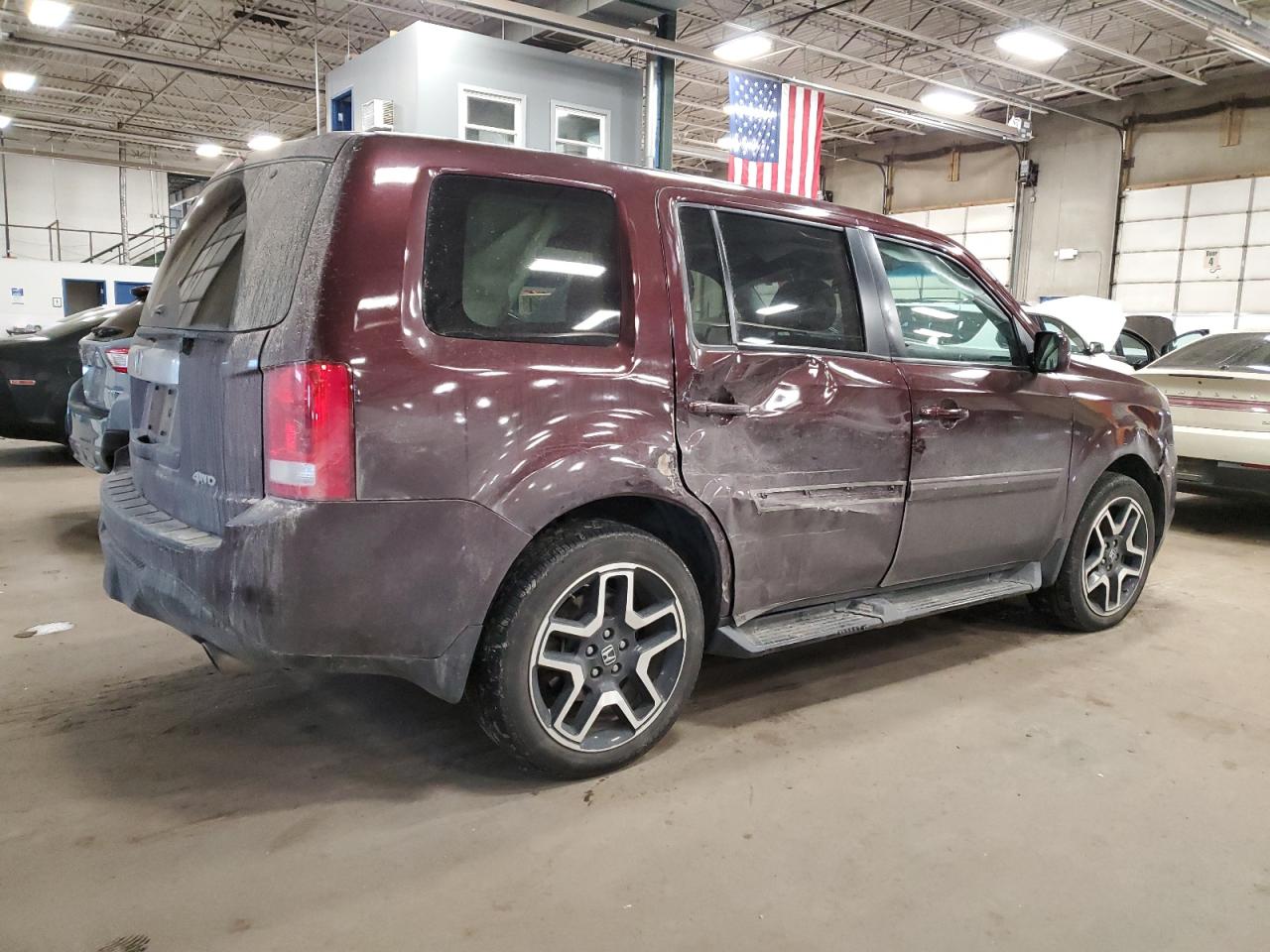 Image 3 of 2012 HONDA PILOT EXL 2012 with VIN 5FNYF4H51CB051215