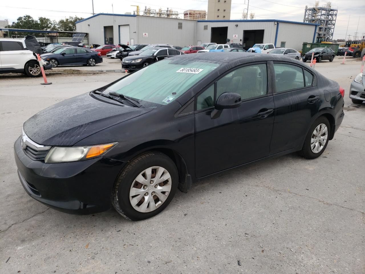 Изображение 1 2012 HONDA CIVIC LX 2012 с VIN 2HGFB2F57CH591559