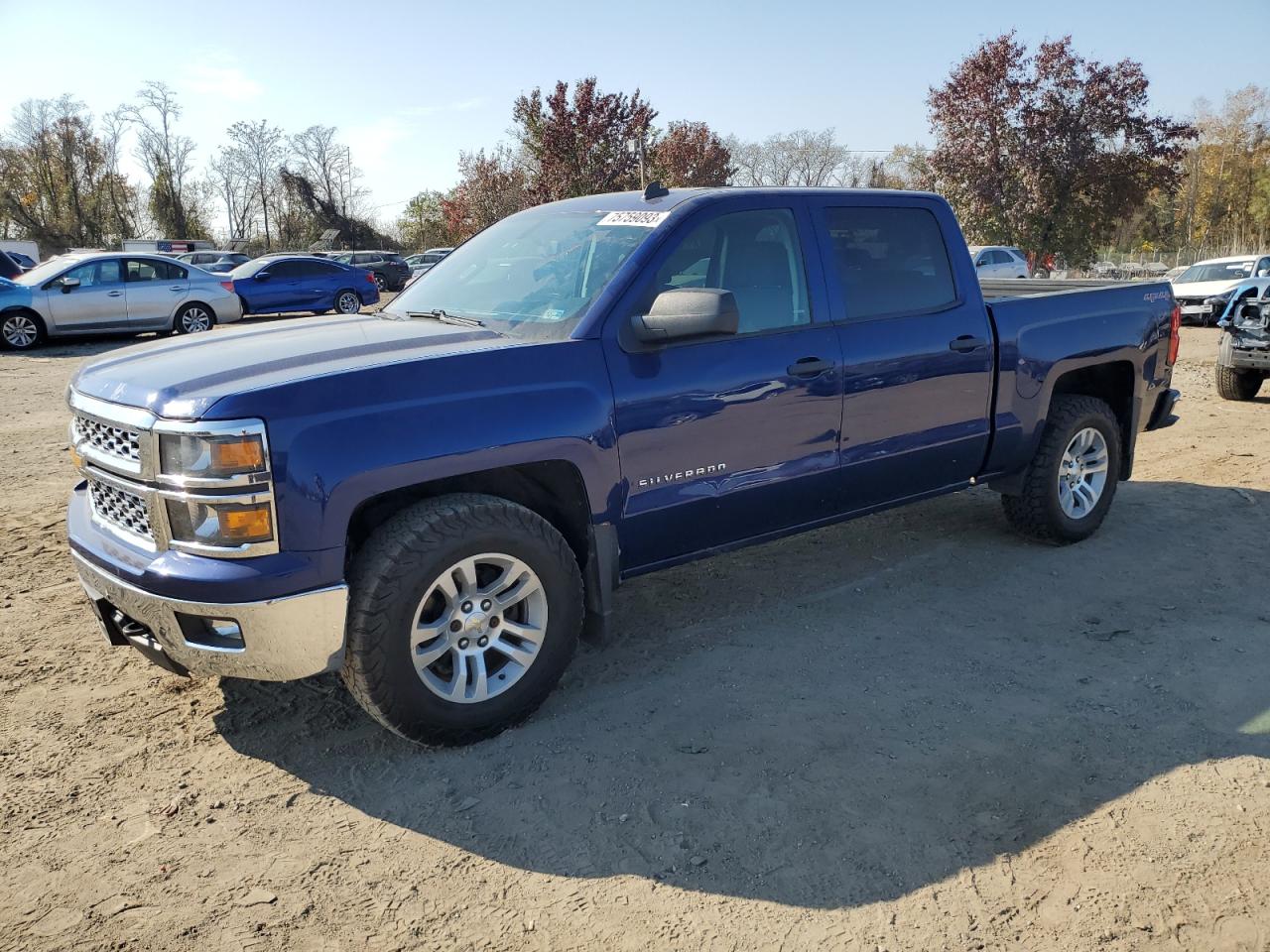 Image 1 of 2014 CHEVROLET SILVERADO K1500 LT 2014 with VIN 3GCUKREH2EG352384