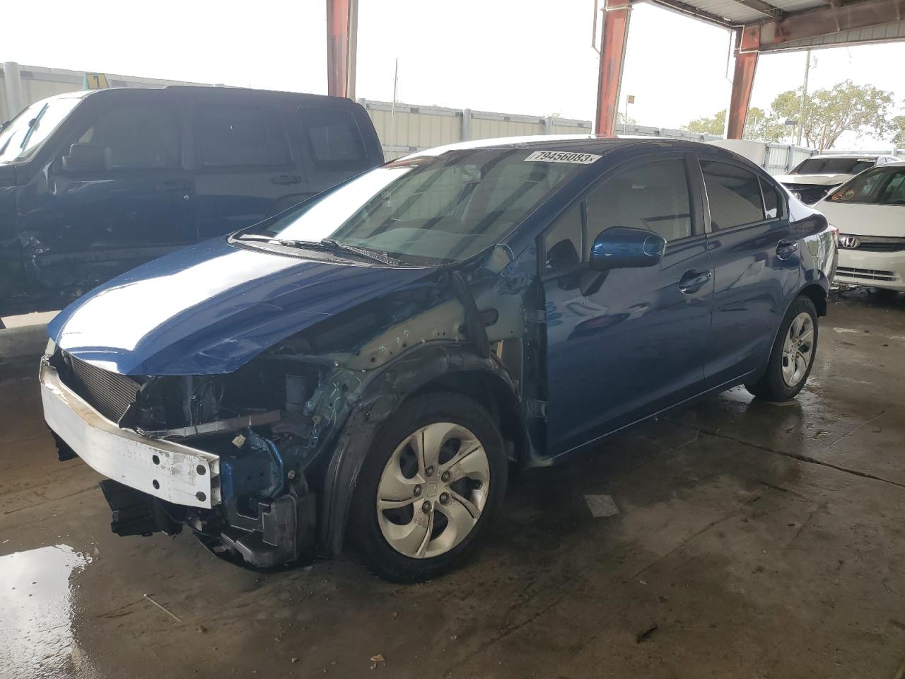 Obraz 1 z 2014 HONDA CIVIC LX 2014 z VIN 19XFB2F57EE066711