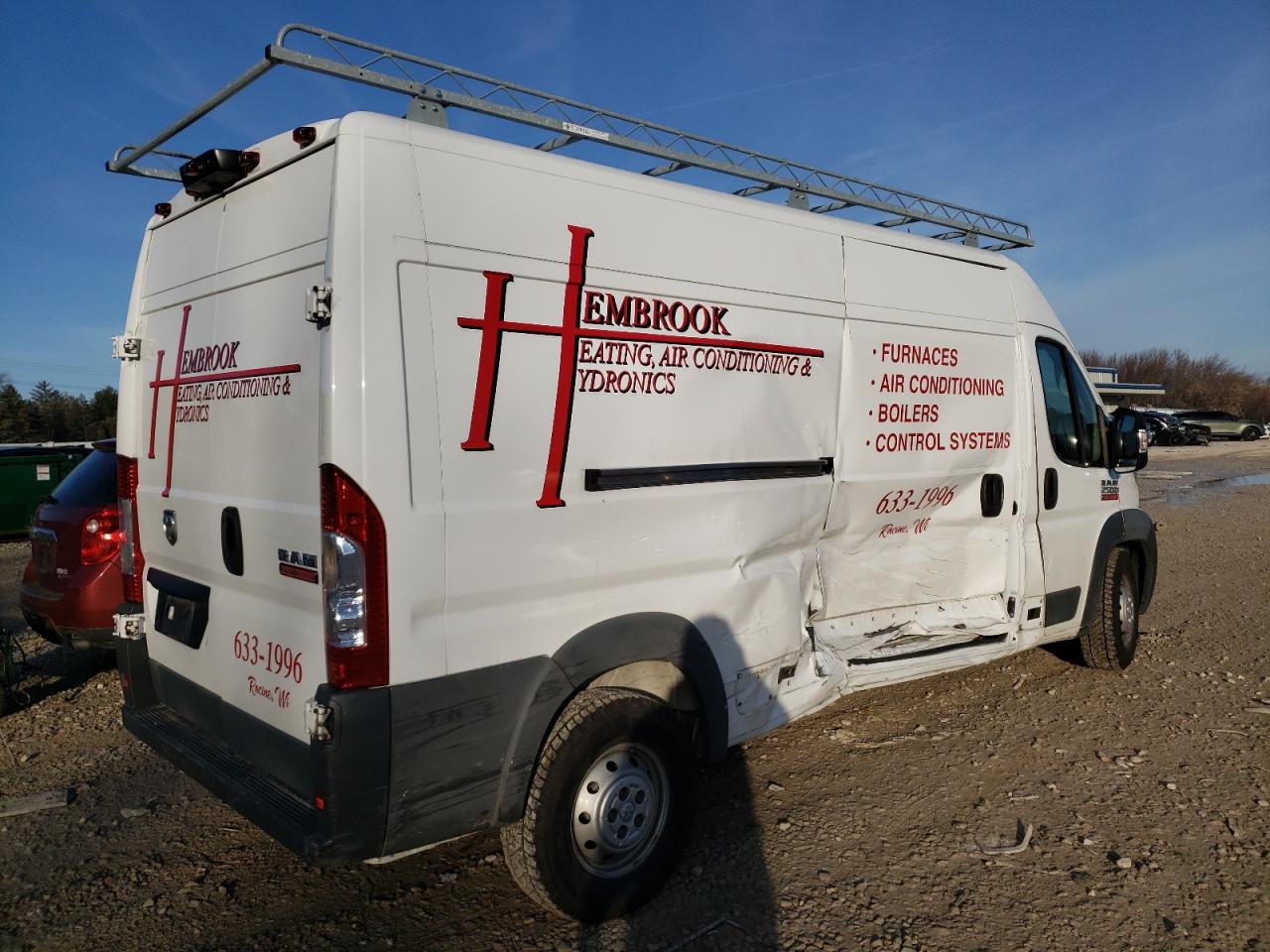 Image 3 of 2018 RAM PROMASTER 2500 2500 HIGH 2018 with VIN 3C6TRVDG4JE114364
