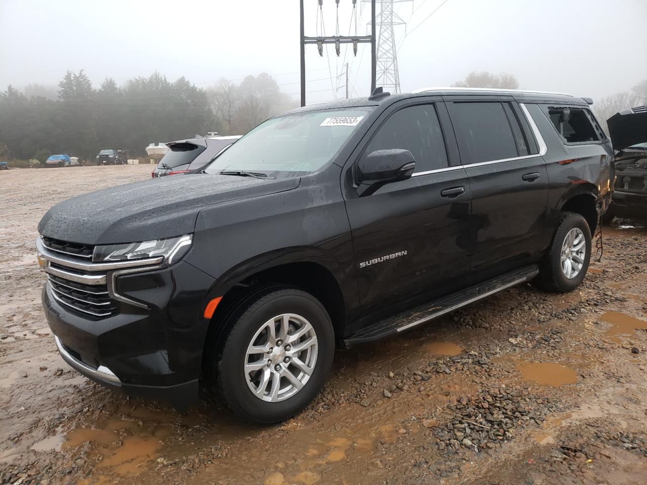 Image 1 of 2022 CHEVROLET SUBURBAN K1500 LT 2022 with VIN 1GNSKCKD6NR253273